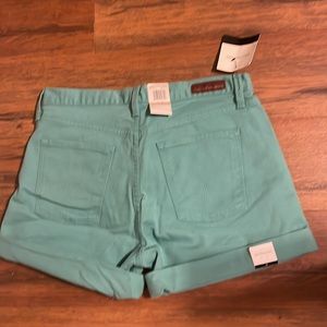 Teal Calvin Klein jean shorts